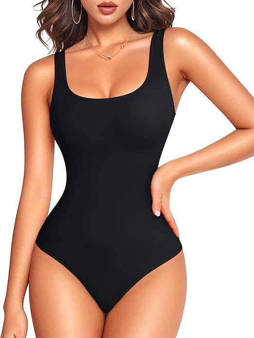 Women Shapewear Tummy Control Bodysuit Seamless Sculpting Snatched Waist shaper Thong or Brief