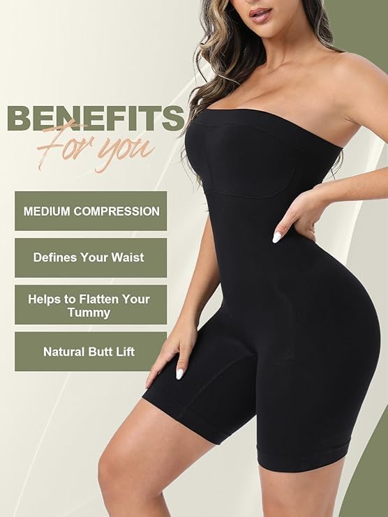 FullBody Shaper for Women Under Dress Tummy Control fullBody Shapewear