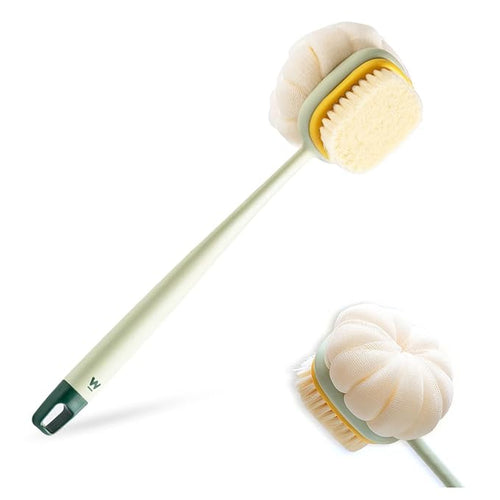 Bath Brush for Men & Women | Soft Bristle Body Scrubber for Home Spa & Daily Skin Care | Travel-Friendly Shower Brush for Glowing Skin | Exfoliating Body Cleaning Tool for Back, Arms, Legs & Feet