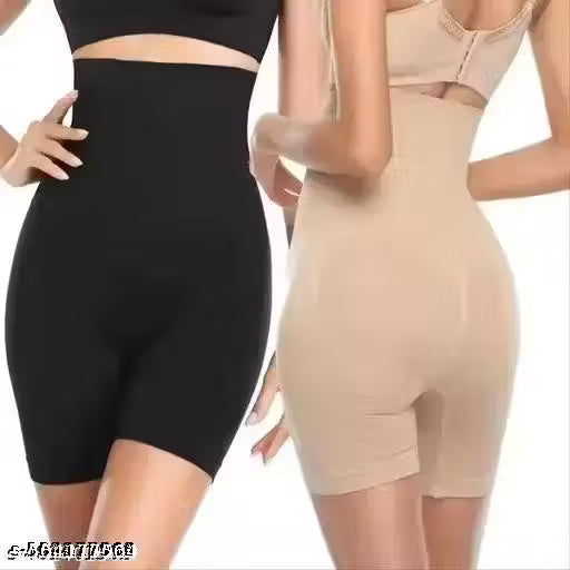 Women's Briefs High Waist Shapewear with Anti Rolling Strip Tummy Control Tucker Waist Slimming Panties Women Shapewear Underwear Women Waist Shaper Shapewear (pack of 2)